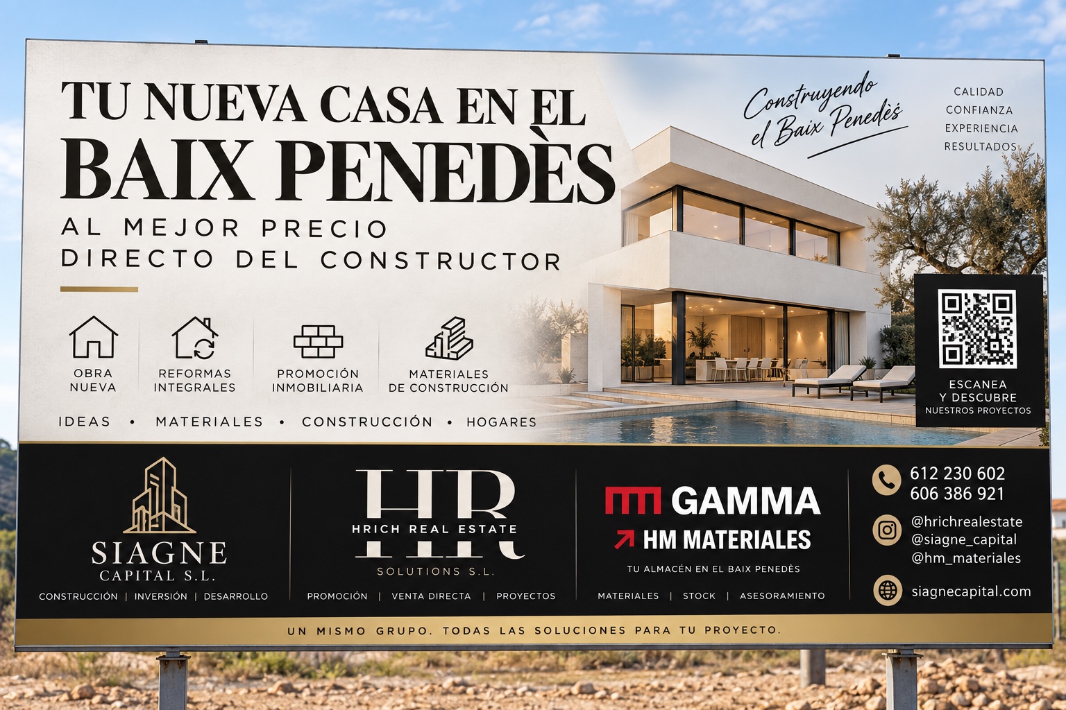 Presentación de Siagne Capital, Hrich Real Estate y HM Materiales