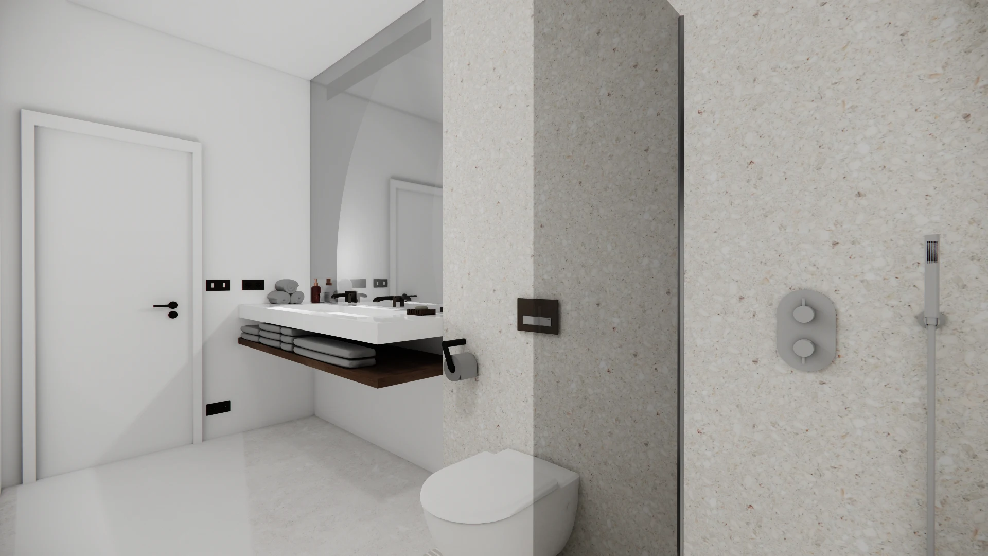 Nou Vendrell · Propuesta de baño interior · Render orientativo