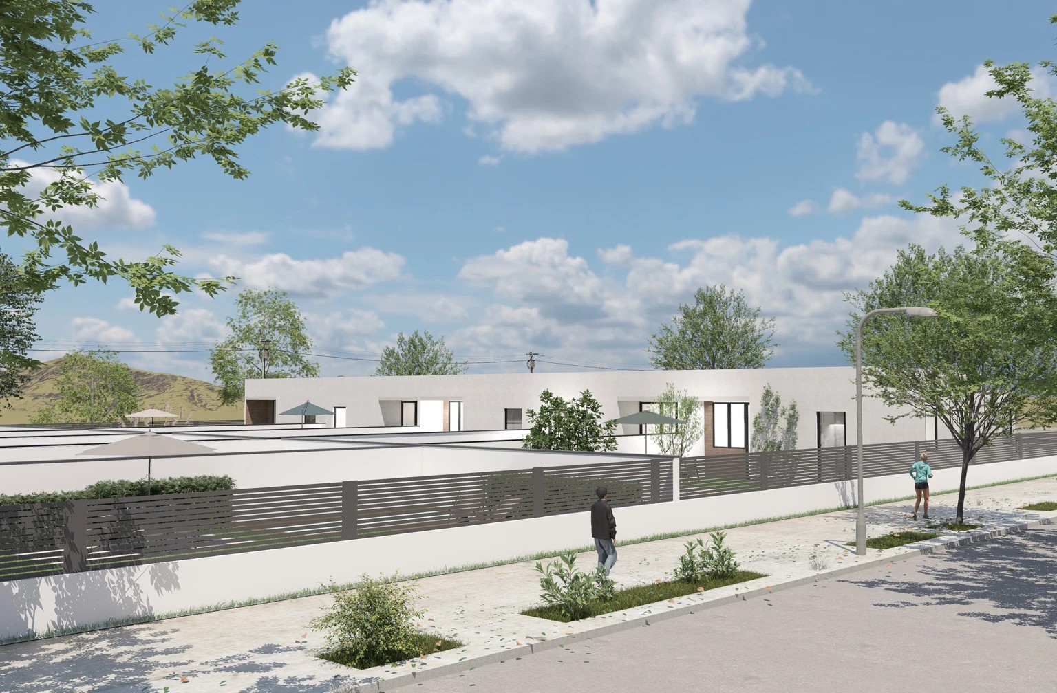 Vista del conjunto residencial