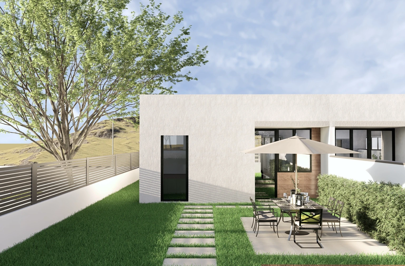 Patio de la vivienda